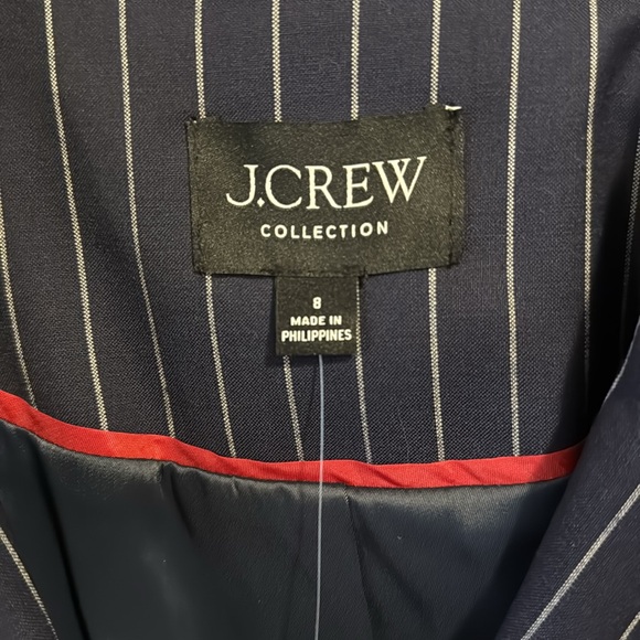 J Crew Collection Vivienne pinstripe navy blazer in Italian wool - Picture 11 of 12